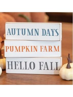 ($5) Hello Fall Skinny Blocks